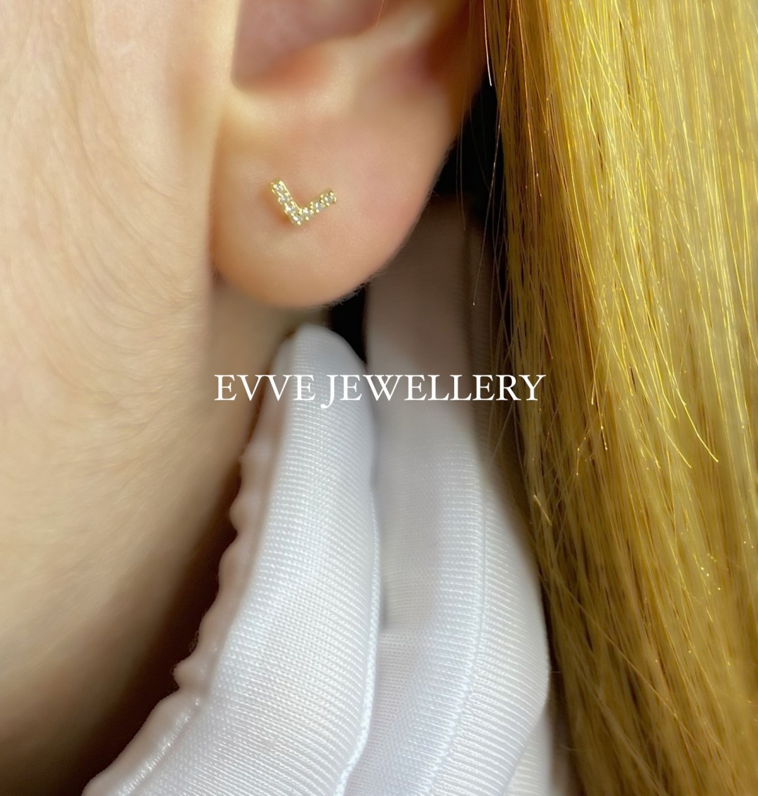 Серьги Veronika jewelry factory EVVE-C330 вес 0.8 г золото, фианит