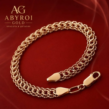 ABYROI GOLD 0607 длина 19 см, вес 3.2 г золото, плетение питон