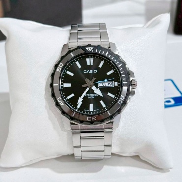 Кварцевые CASIO MTD-125D-1A3VDF нержавеющая сталь, полимерный пластик