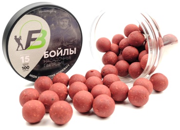 Fishing Band Бойлы насадочные растворимые Спрут 15 мм 100 гр 0176 спрут 0.1 кг