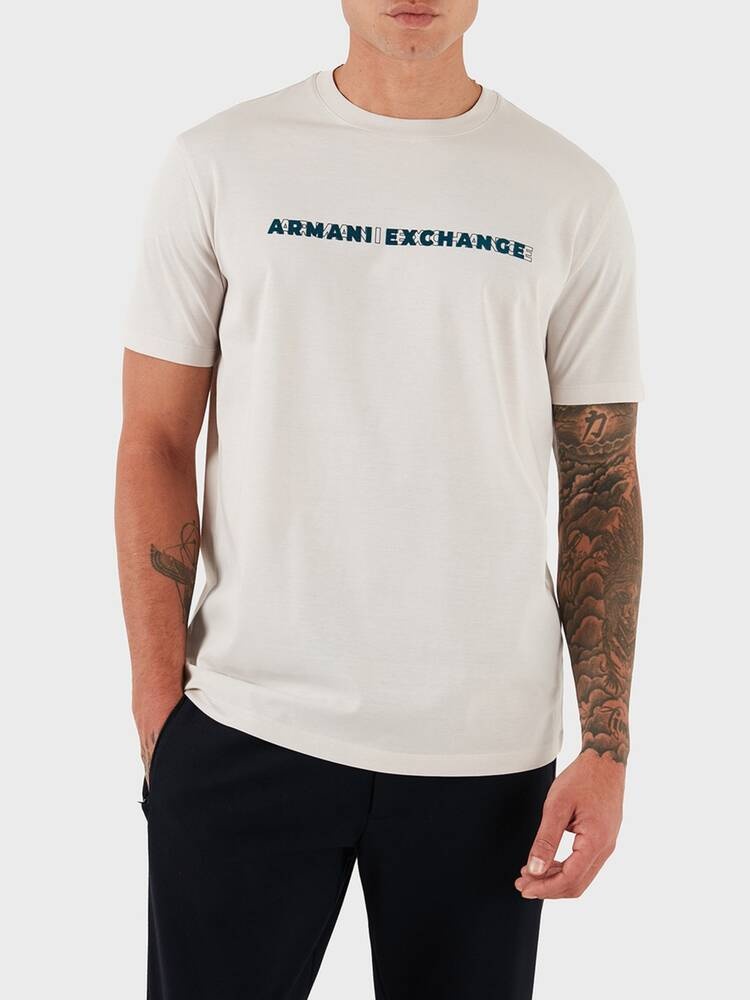 Футболка Armani Exchange бежевый