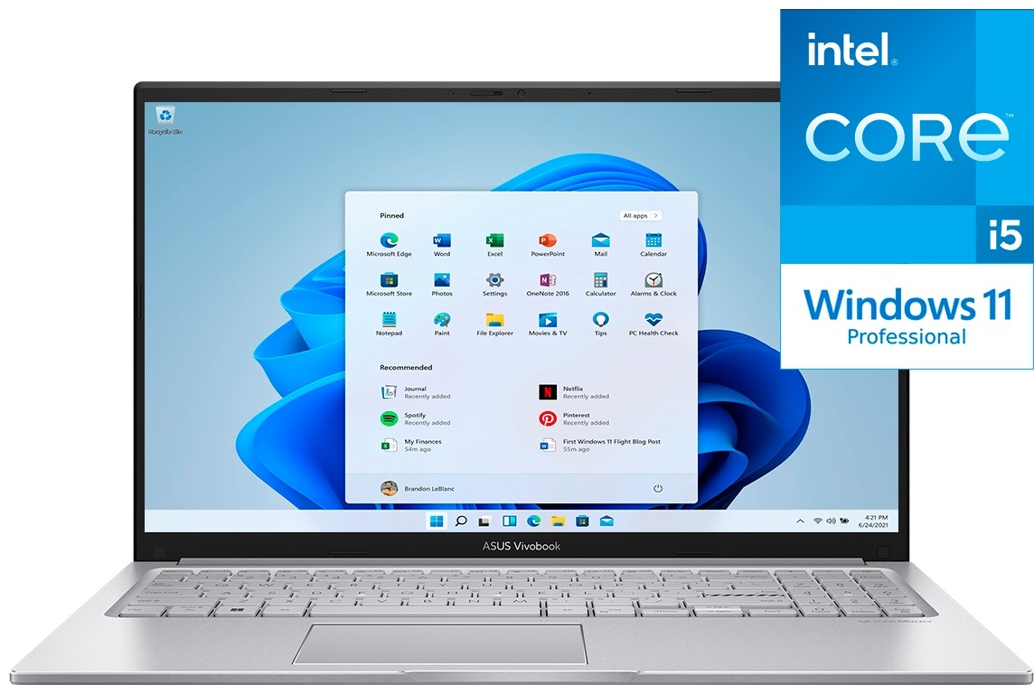 Ноутбук ASUS Vivobook X1504VA-BQ784W 15.6" / 16 Гб / SSD 512 Гб / Win 11 Pro / 90NB10T2