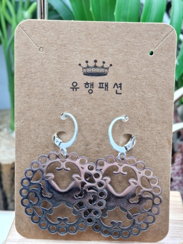 Серьги Accessories нержавеющая сталь, без вставок
