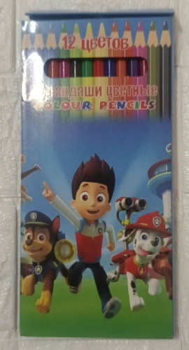 Цветной карандаш форма шестигранная 12 шт