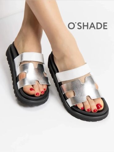 Мюли Oshade серебристый