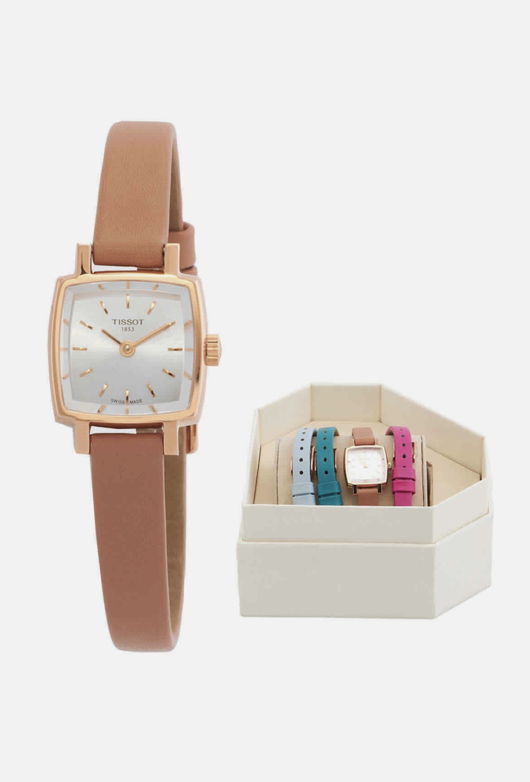 Кварцевые Tissot Lovely Square Summer Kit, T0581093603103 сталь