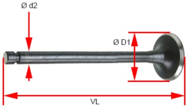 NIPPON MOTORS клапан впускной 8-94133-275-0 4JB1T