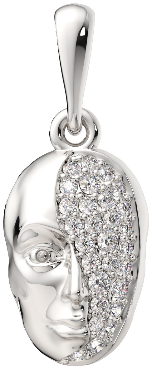 Подвеска Lucente Silver ZO-0440435 вес 0.89 г серебро, фианит