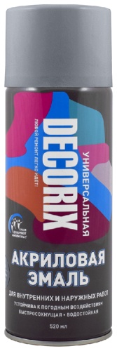 DECORIX эмаль LILACK 0101-40 DX тон графитовый, 520 мл