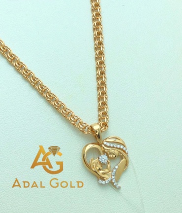 Колье ADAL GOLD ADG_MD003 длина 55 см вес 5.5 г золото, фианит