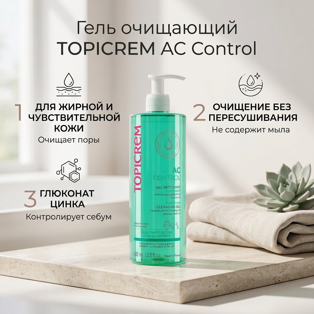 TOPICREM AC Control гель 400 мл