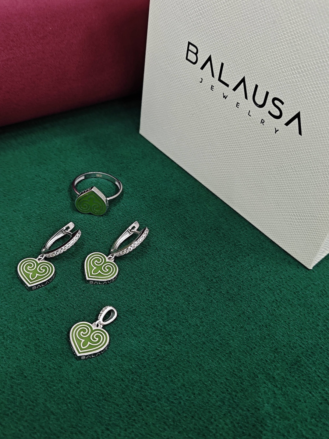 Balausa Jewelry Е188-2(9) 18р вес 8.2 г серебро, фианит, эмаль