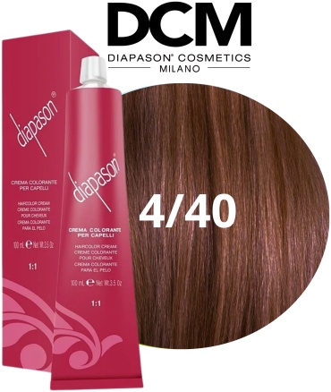 Diapason Cosmetics Milano Diapason 4/40 махагон крем-краска 100 мл
