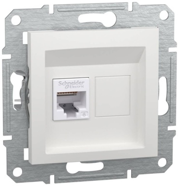 Компьютерная розетка (RJ45) Schneider Electric Asfora, белый