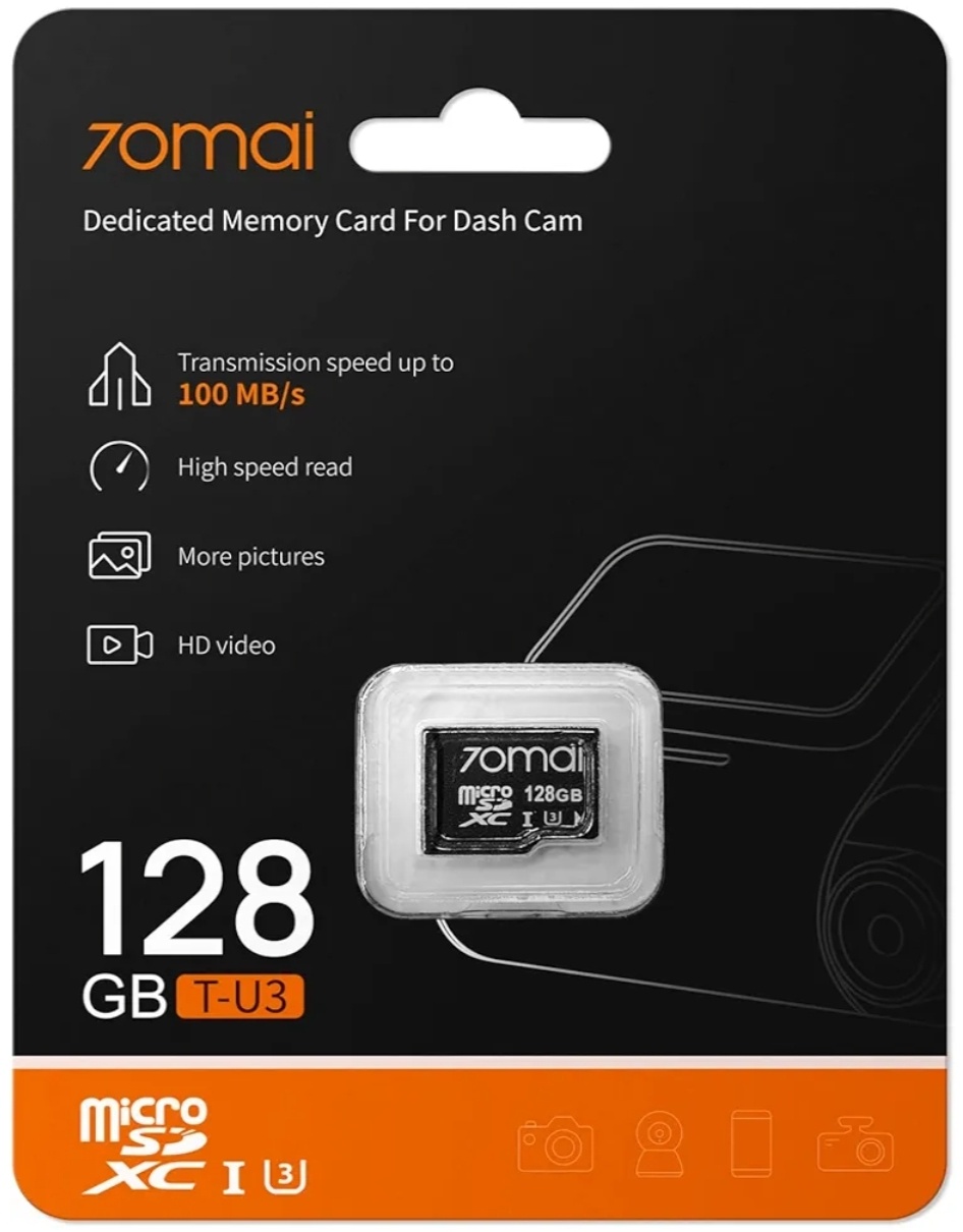 Карта памяти 70mai microSDXC T-U3 128 Гб