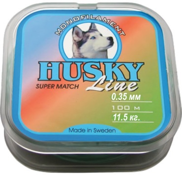 Леска AQUA монофильная HUSKY SUPER MATCH 0.35 мм зеленый