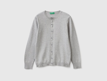 Кардиган UNITED COLORS OF BENETTON серый