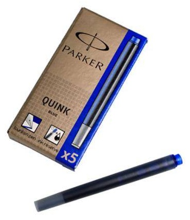 Картридж PARKER Quink 1.3 мл, 5 шт, синий