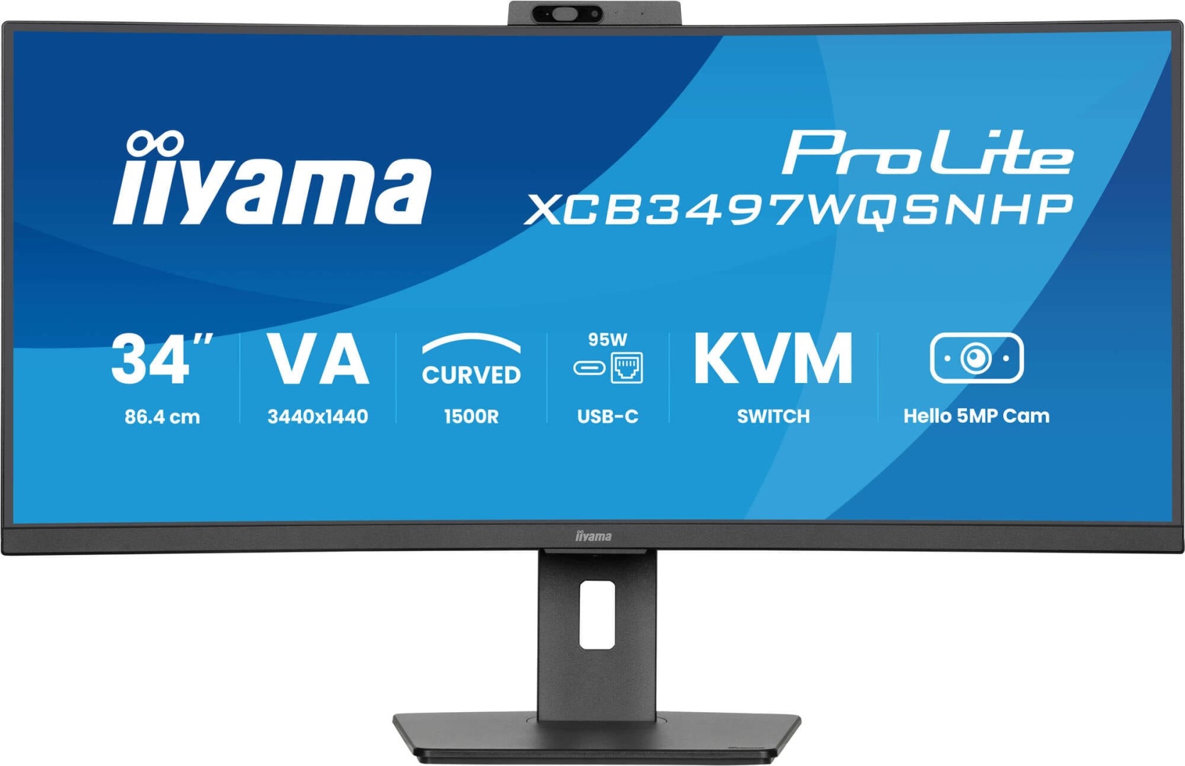 Монитор 34" Iiyama XCB3497WQSNPH-B1 черный