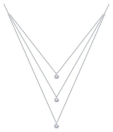 Колье Zlato 478СР94070615С1 длина 55 см вес 4.8 г серебро, фианит