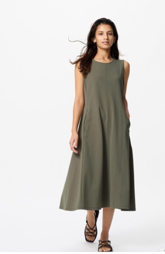 Сарафан Uniqlo оливковый