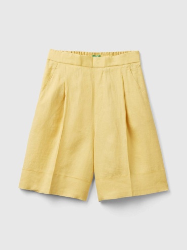 Бермуды UNITED COLORS OF BENETTON бежевый