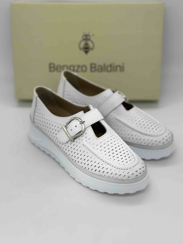 Лоферы Bengzo Baldini белый