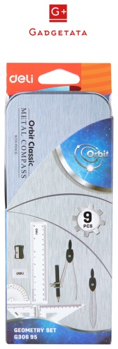 Готовальня DELI EG30695-1 gadgetata, предметов 9 шт,