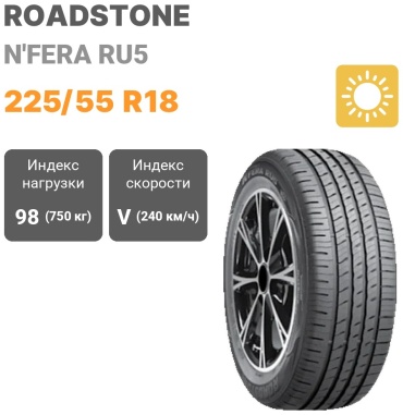 Roadstone N'Fera RU5 225/55 R18 98V