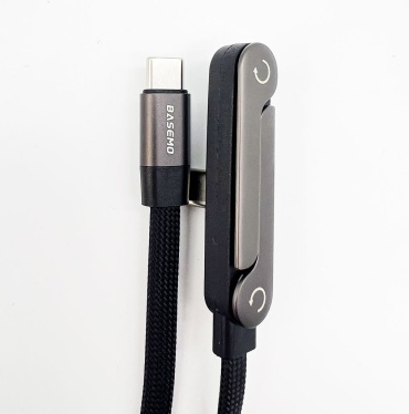 Кабель BASEMO USB TypeC (F), Lightning, 1.5 м, X09a черный