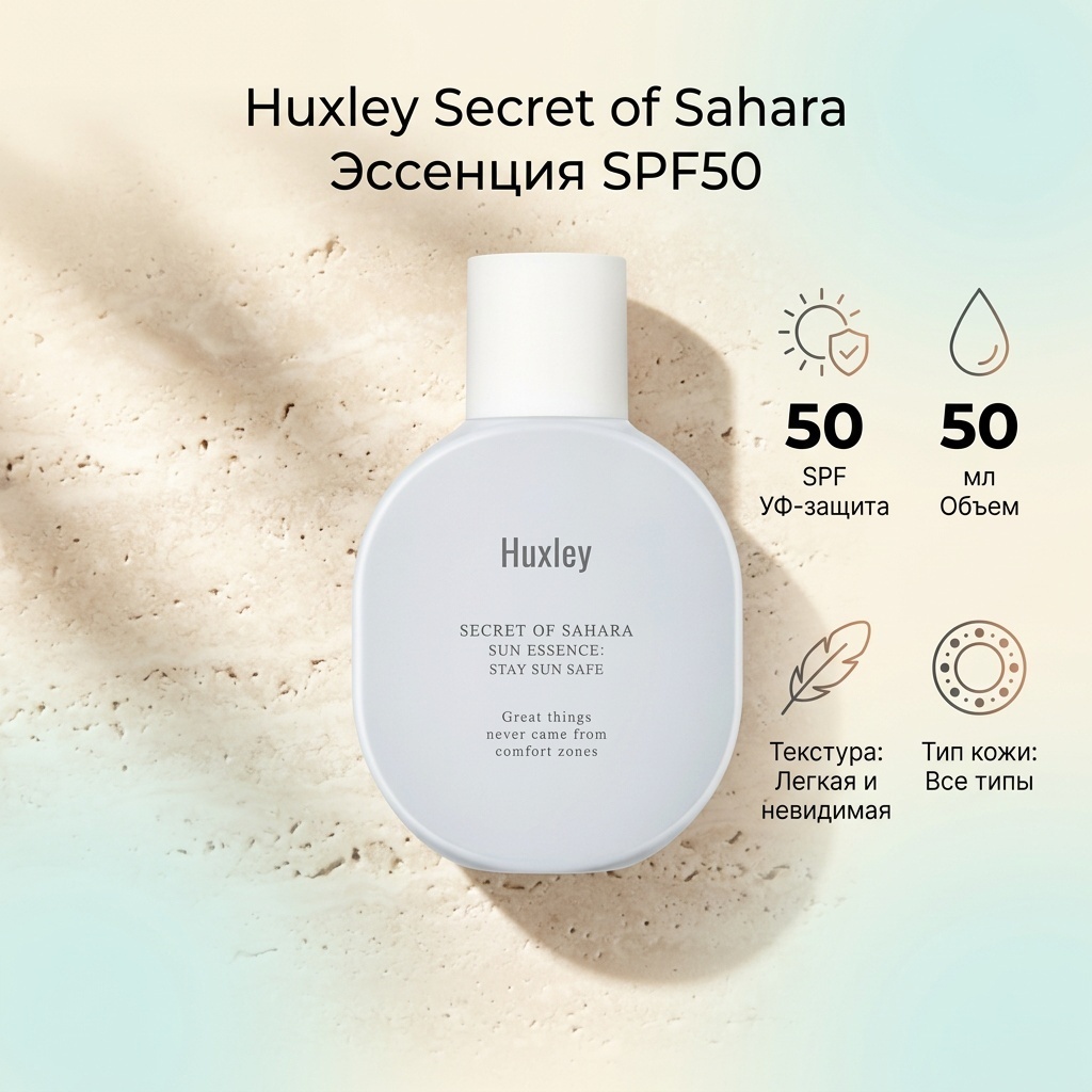 Купить Huxley эссенция Secret of Sahara SPF50 50 мл в Алматы