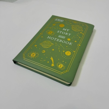 Блокнот Yalong YALONG, A5, 140 л, зеленый