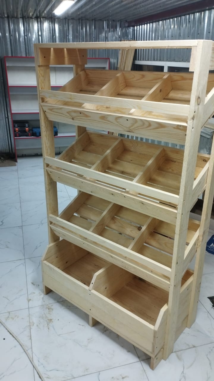 Витрина 100x50x170, бежевый
