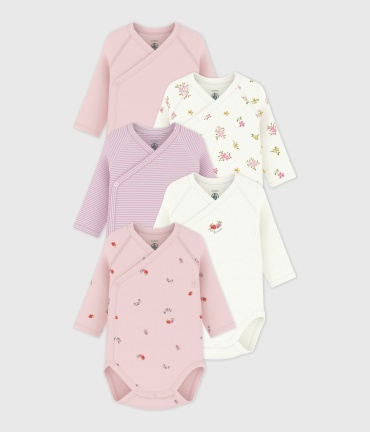 Набор боди Petit Bateau розовый