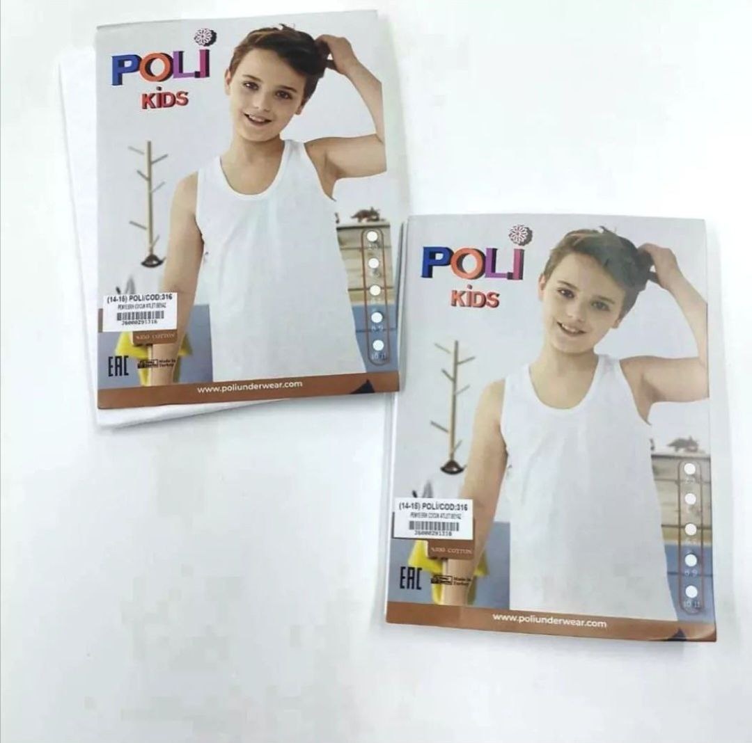 Майка Poli kids белый