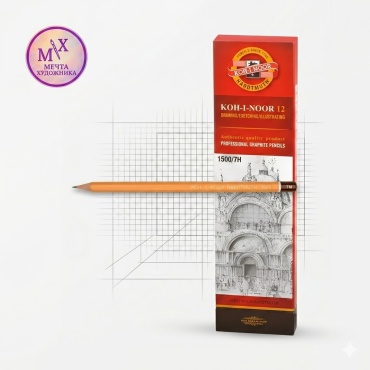 Карандаш KOH-I-NOOR 15007H, 7H, 1 шт
