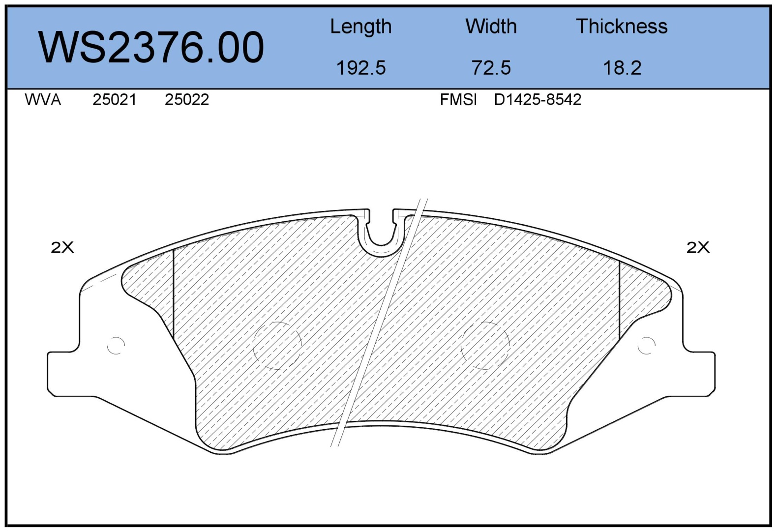 Колодки Jeenice WS237600