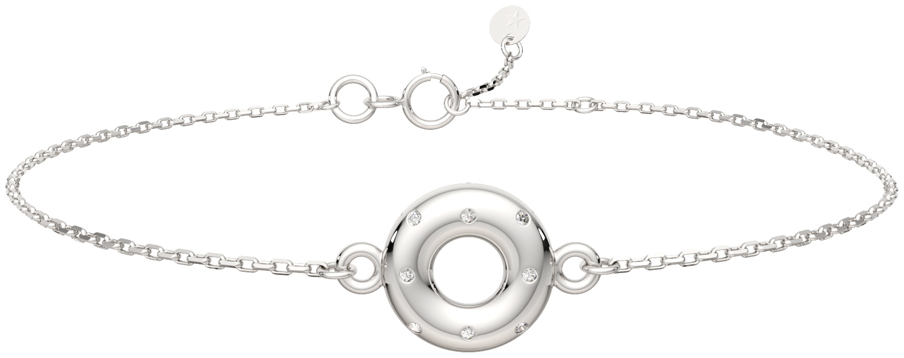Lucente Silver ZO-0640076_18 длина 18 см, вес 1.41 г серебро, плетение фантазийное