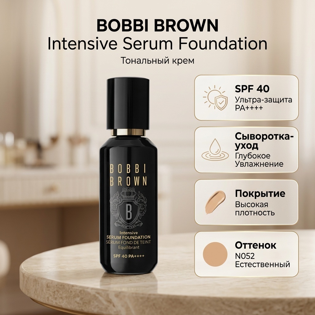 BOBBI BROWN Intensive Serum Foundation тональный крем N052 Natural 30 мл