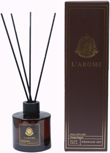 Диффузор с палочками L'Arome Фруктовые, Манго, Папайя. 100 мл