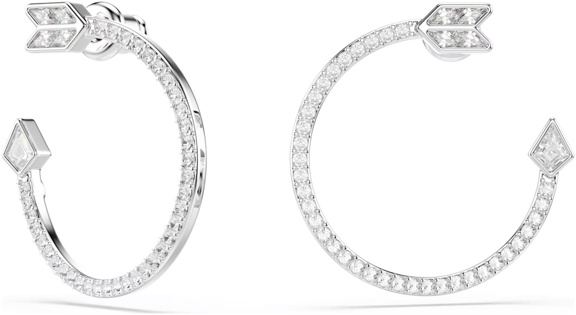 Серьги Swarovski бижутерный сплав, кристаллы Swarovski