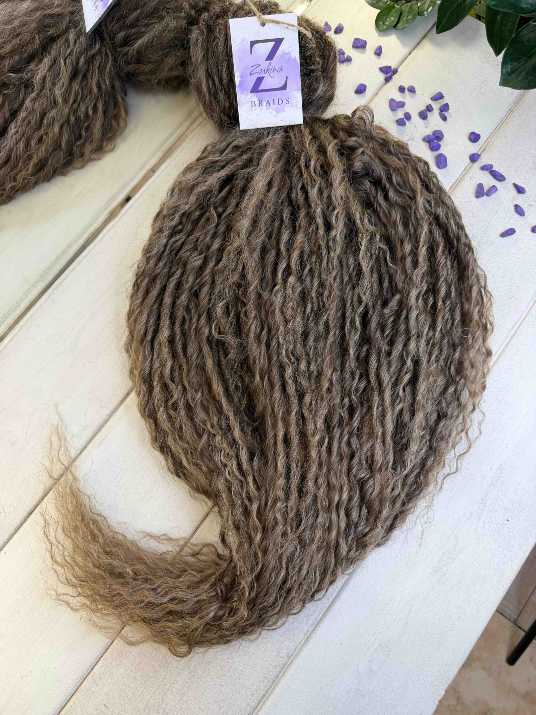ZUKINA BRAIDS афрокудри темно-русый женский