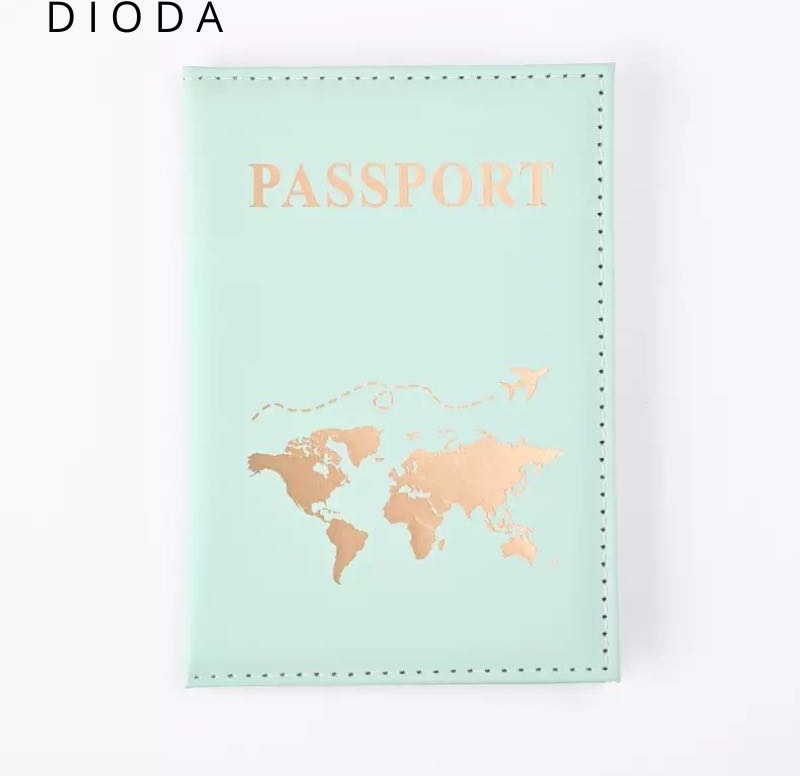 Dioda для паспорта, искусственная кожа, зеленый