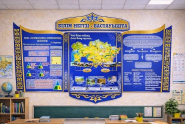 Стенд ИП Ерсұлтан Білім негізі – бастауышта 240x115 см