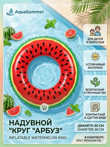 Круг для детей кол-во мест: 1, красный