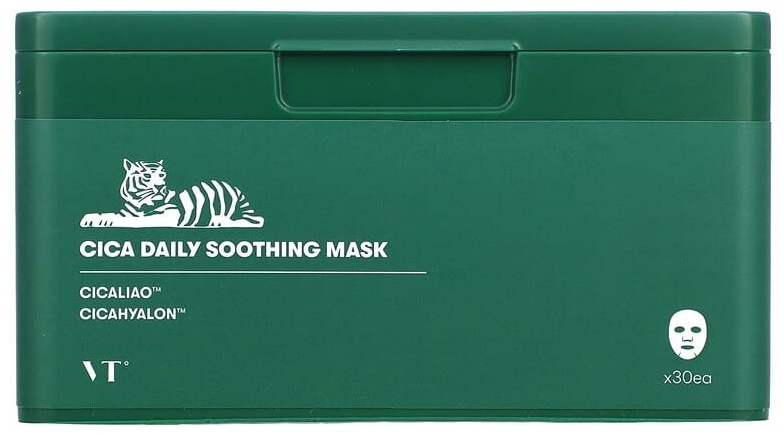 Маска для лица VT Cosmetics тканевая Cica Daily Soothing Beauty Mask, 30 шт., 350 г 30 шт