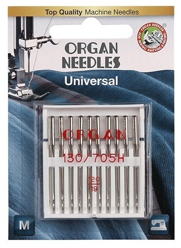 ORGAN иглы универсальные 10/120 Blister (упаковка 10 игл)