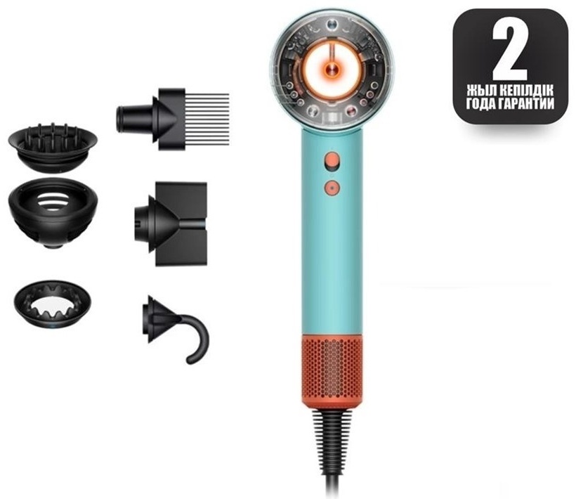 Dyson Supersonic Nural HD16 фен оранжевый, бирюзовый