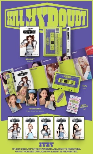 JYP ENTERTAINMENT ITZY - KILL MY DOUBT CASSETTE 5 Version SET