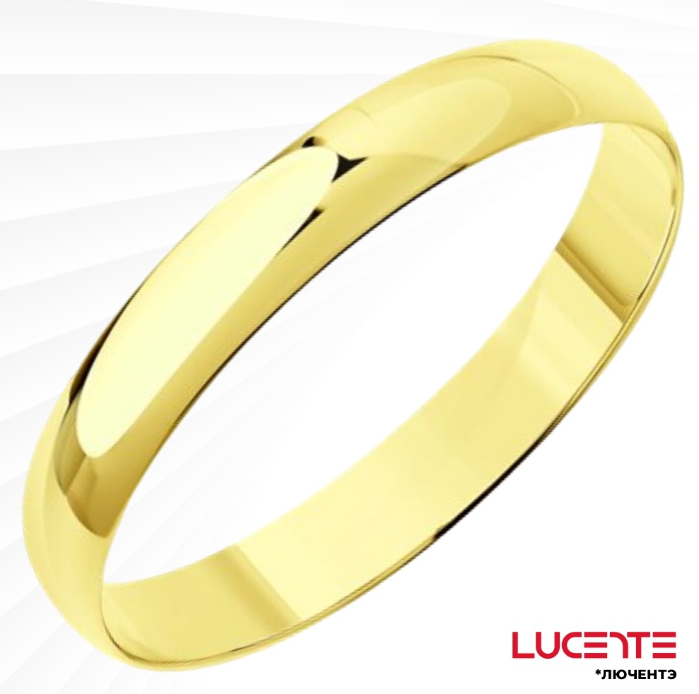 Lucente WED-LU-585-9137824798-17 размер 17 вес 0.781 г золото, без вставок